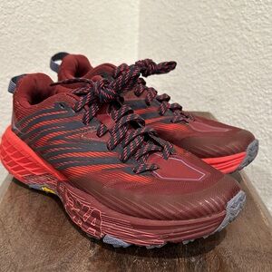 HOKA Speedgoat 4 Trail-Running Shoes - Women's Red Size 6